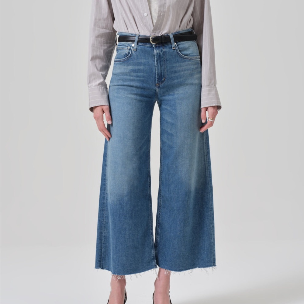 Citizens Of Humanity Blue Flare & Wide Leg Jeans